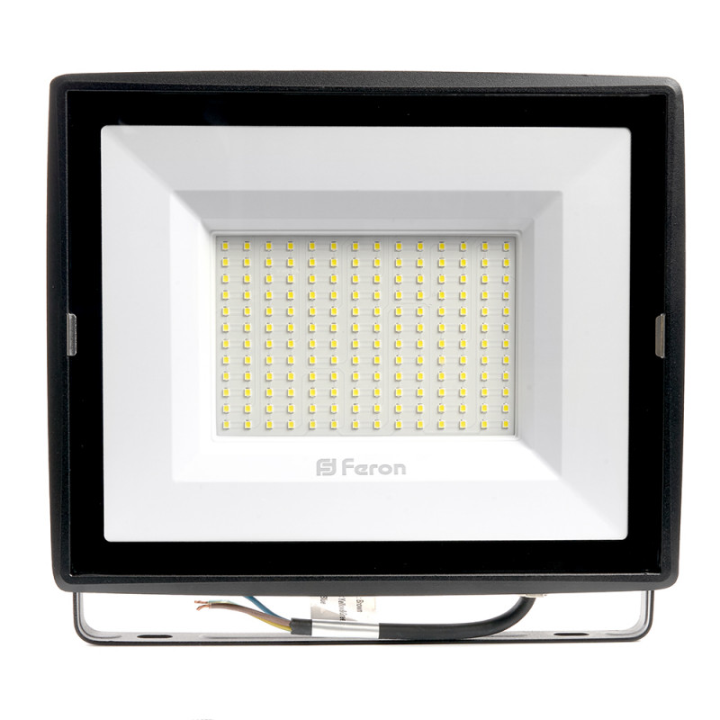 Прожектор светодиодный 2835 SMD 150W 6400K IP65  AC230V/50Hz, черный, LL-923 Feron 32104