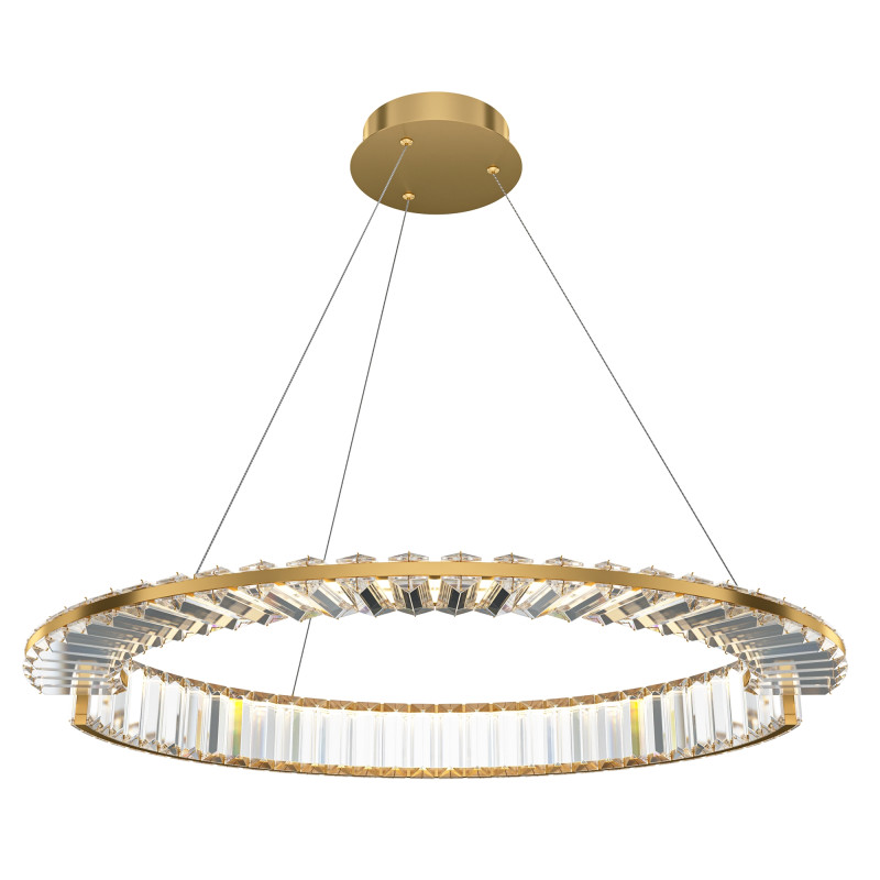Подвесной светильник 60*60*150 см LED, 36W, 3000К, Maytoni Krone P097PL-L36BS3K1 латунный