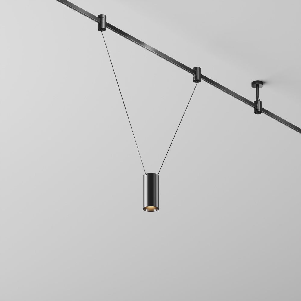 Трековый светильник  TR157-1-12W3K-B **-12 см, *LED*12W, 3000K, Maytoni technical FLARITY TR157-1-12W3K-B, Черный