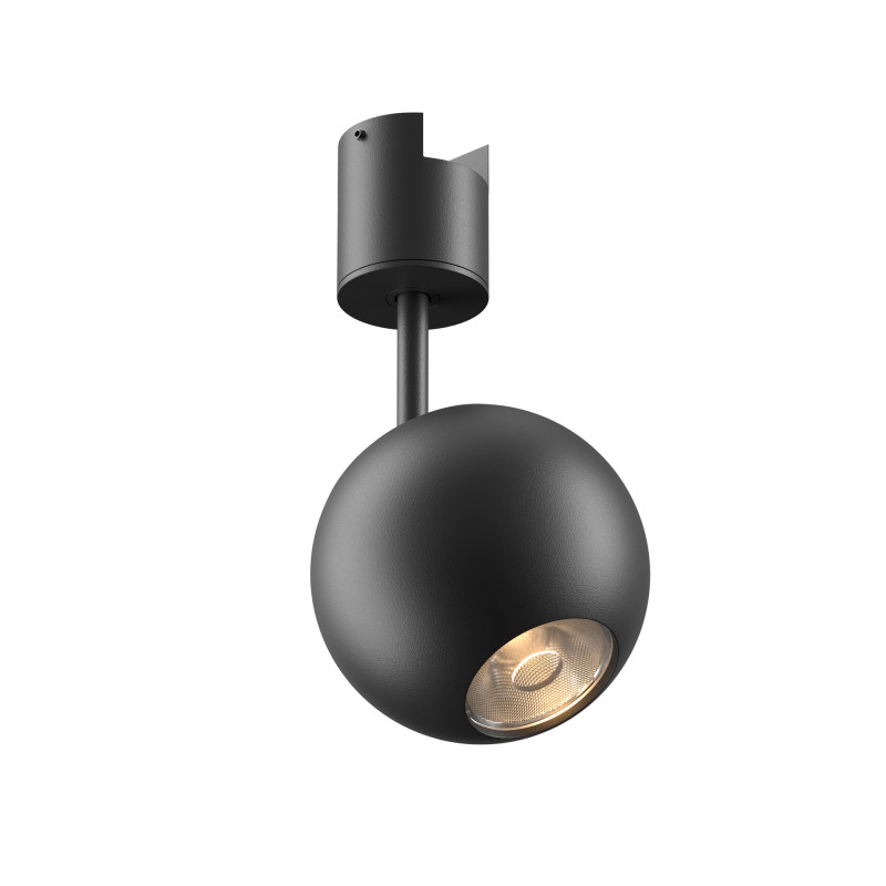 Трековый магнитный светильник 7 см, 8W, 3000K, Maytoni Sfera TR164-1-8W3K-M-B, черный