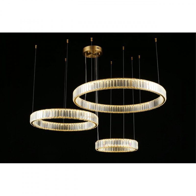 Подвесная люстра 80*80-170 см 100W, 3000K, Aployt Nicoletta APL.026.03.100, бронзовый
