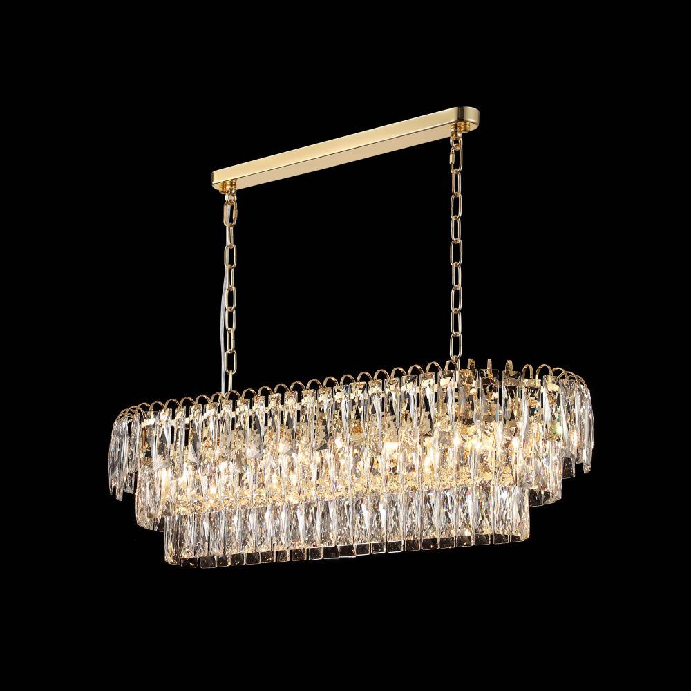 Люстра L900 x W300 x H250 мм, E14 10 x 40W (400W) NewRgy H GOLD (Золото) L10-L900*W300*H250 H GOLD