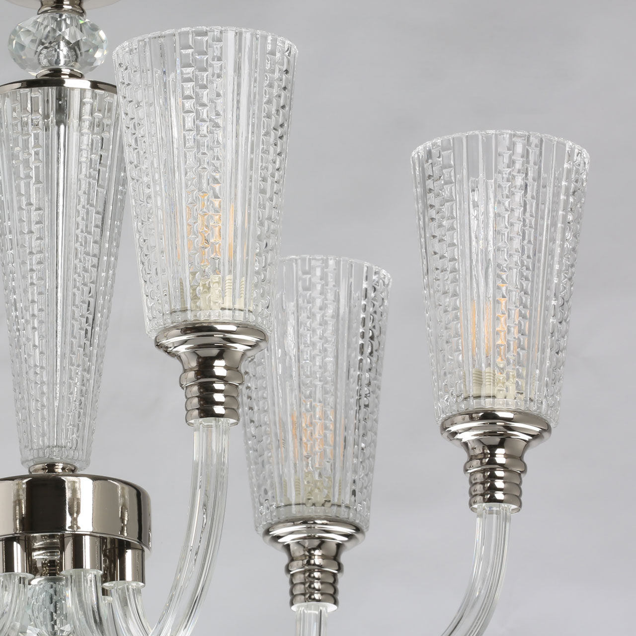 Люстра 60*145 см, 6*E14 никель MW-Light Альгеро 285012306