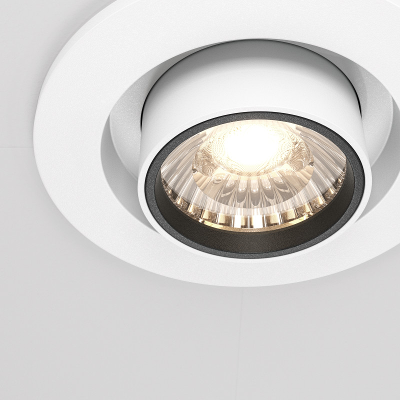 Встраиваемый светильник 9,5*9,8 см, LED*10W, 4000 К, Hidden DL045-01-10W4K-W Maytoni Downlight, Белый