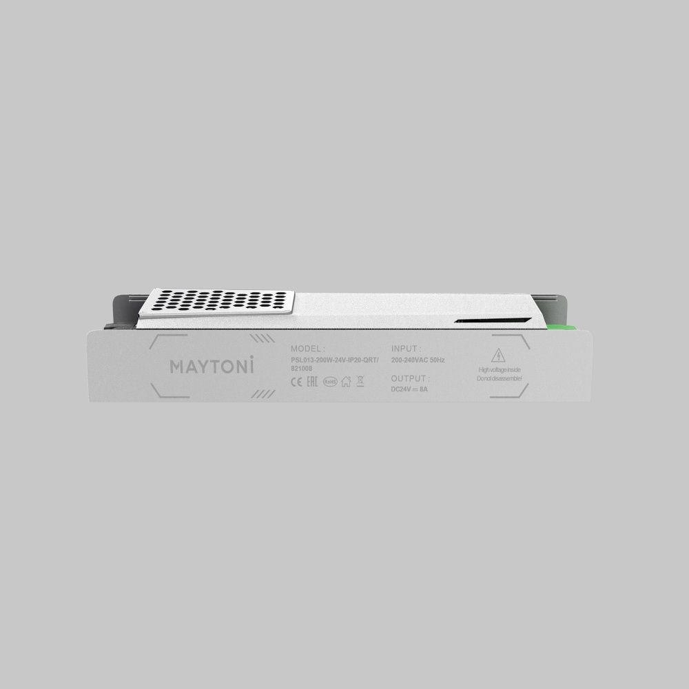Блок питания 24V, 200W к светодиодной ленте Led Strip 821008 18,5*5,8*-2,8 см, Maytoni 821008, Серебро