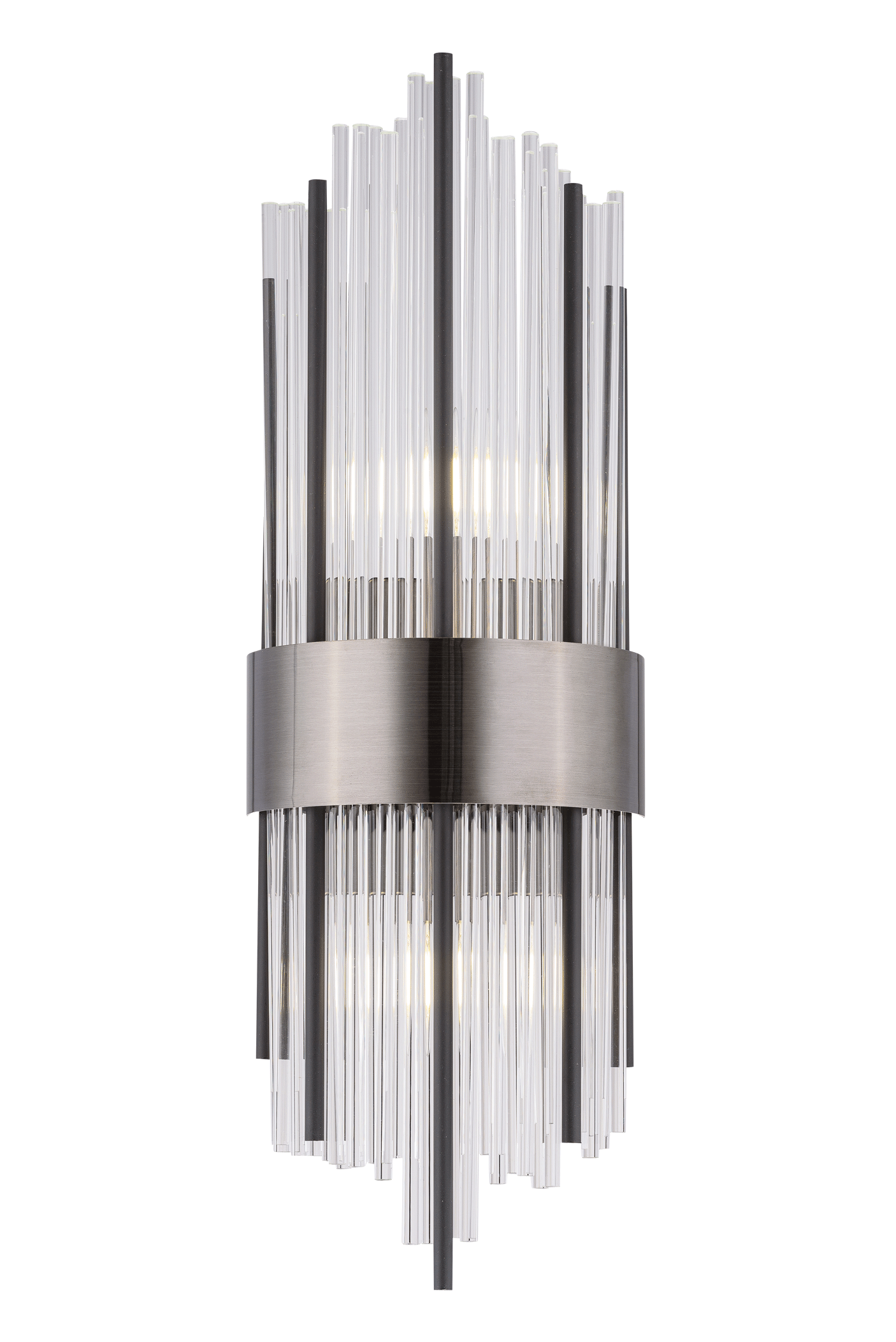 Бра 200*130*600, 2*E14, 40W NewRgy Cristallo 1642-BK, Черный