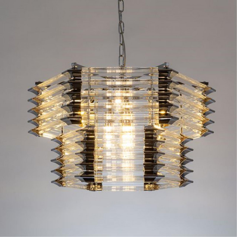 Люстра подвесная 60 см Arte lamp Caravaggio Хром A1059SP-9CC