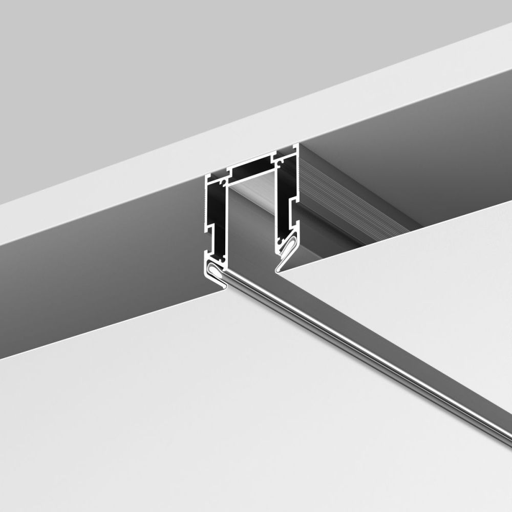 Профиль 200 см для монтажа Exility в натяжной ПВХ потолок, Maytoni Technical TRA034MP-212S(N), серебро