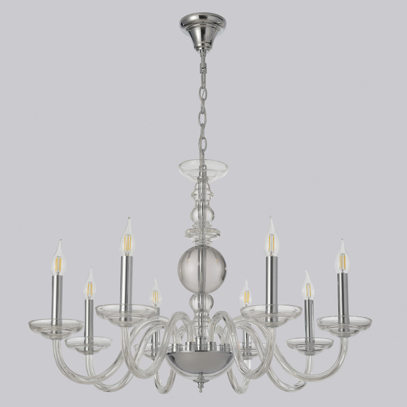 Светильник 80 см, Crystal Lux ARABESQUE SP8 CHROME, хром