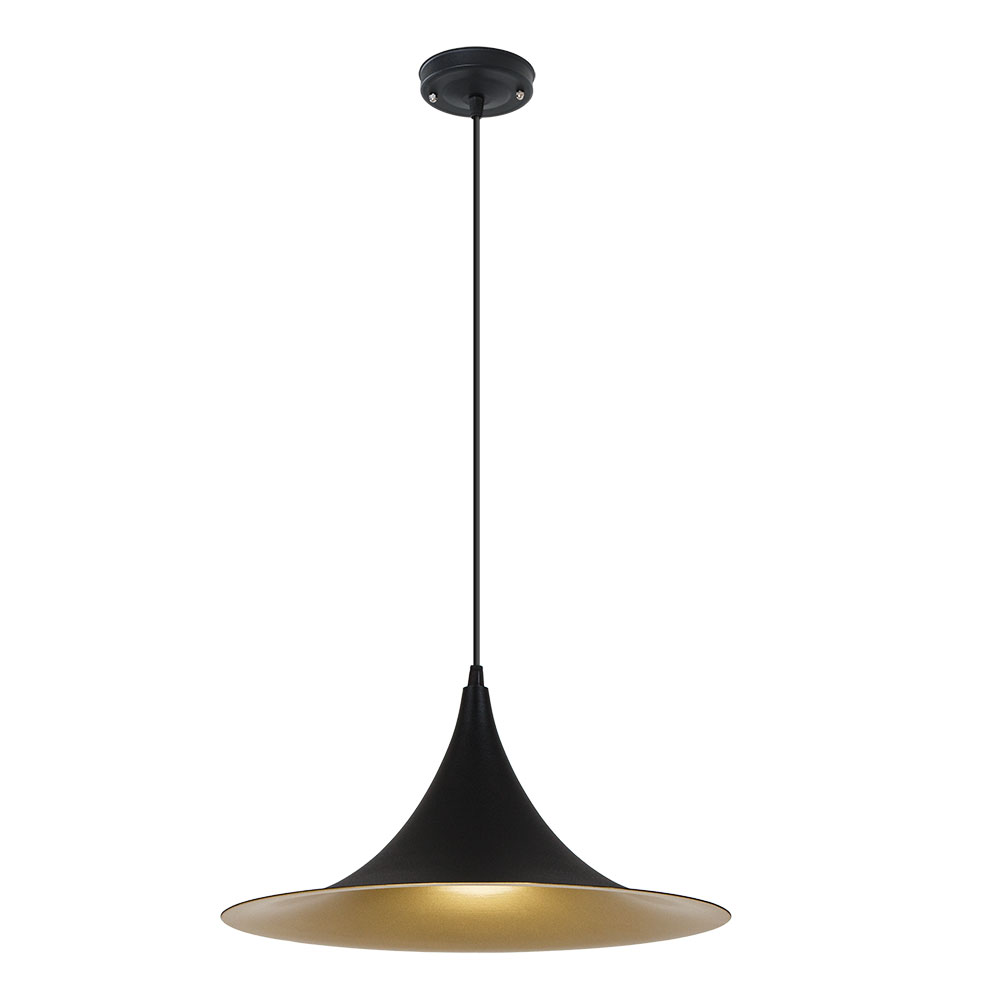 Подвесной светильник 20*40 см, 1*E14, 40W, Arte Lamp Carmel A7080SP-1BK, Черный