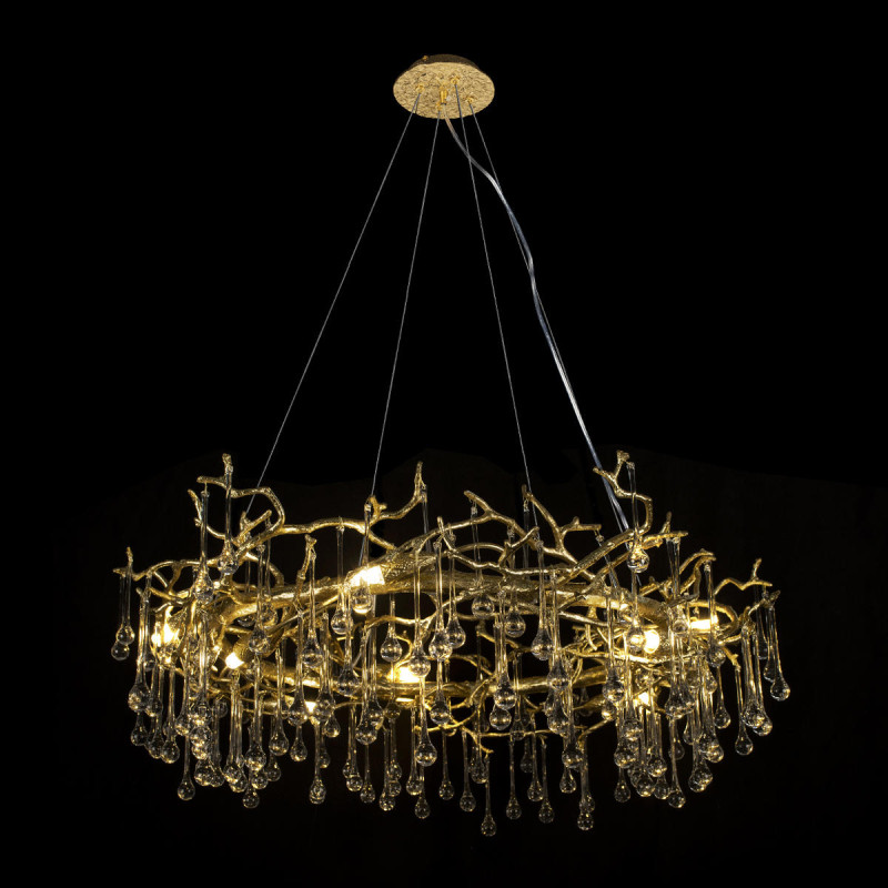 Подвесная люстра 80 см, 8*G9 золото Loft It Bijout 10068/800 GD
