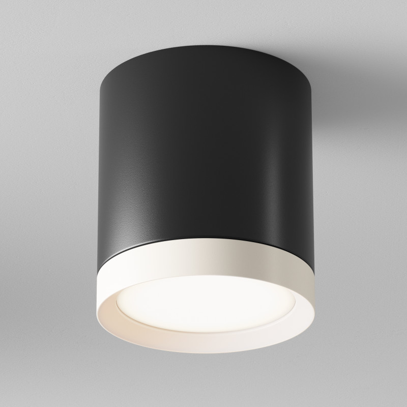 Светильник 9 см, Technical C086CM-GX53-MRD-BW, черный-белый