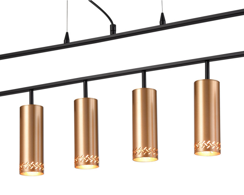 Подвесной светильник 9*90*150 см, 6*E14 черный Vele Luce Brio VL5794P06