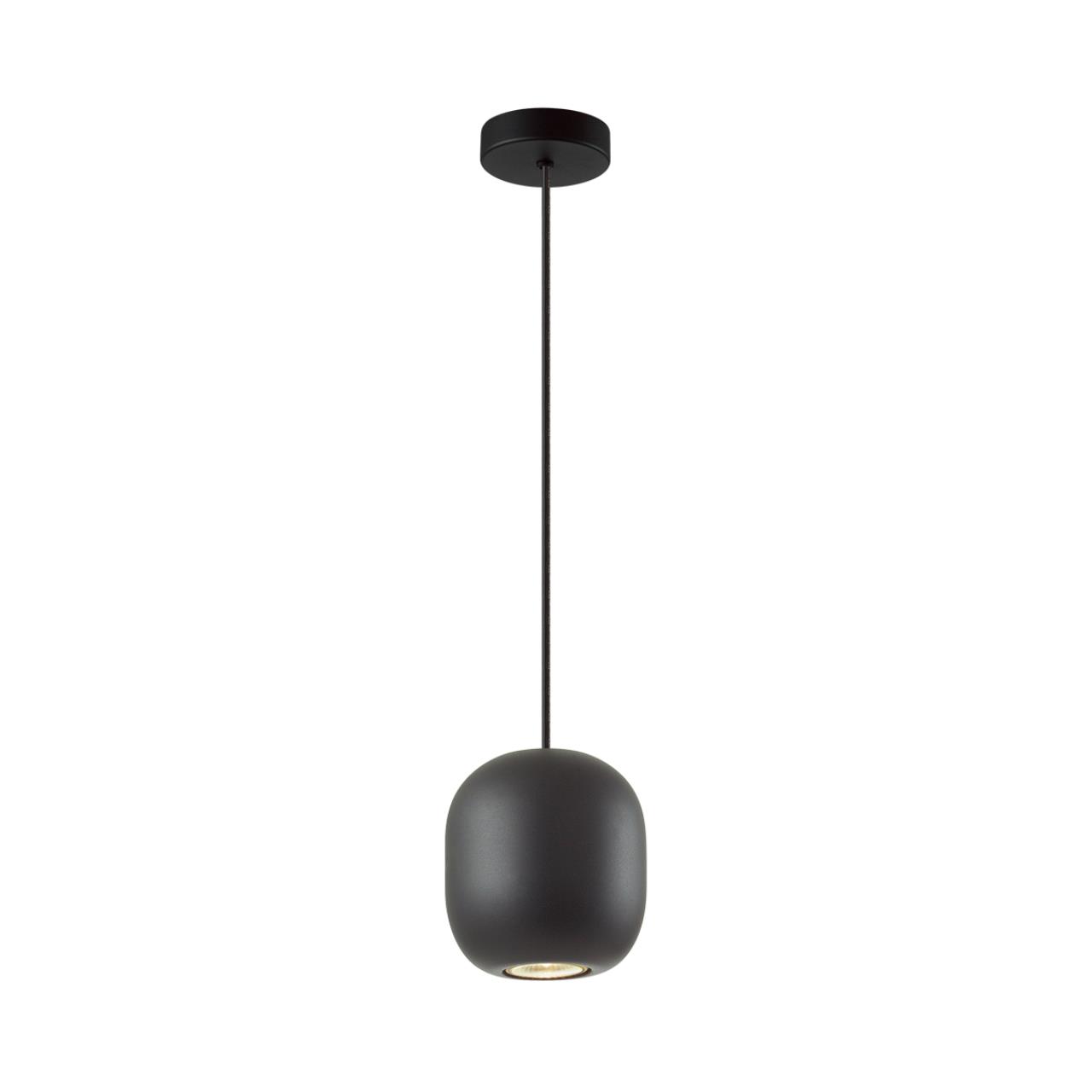 Подвес 12*12*120 см, 1 GU10*4W, Odeon Light Cocoon, черный 5060/1BA