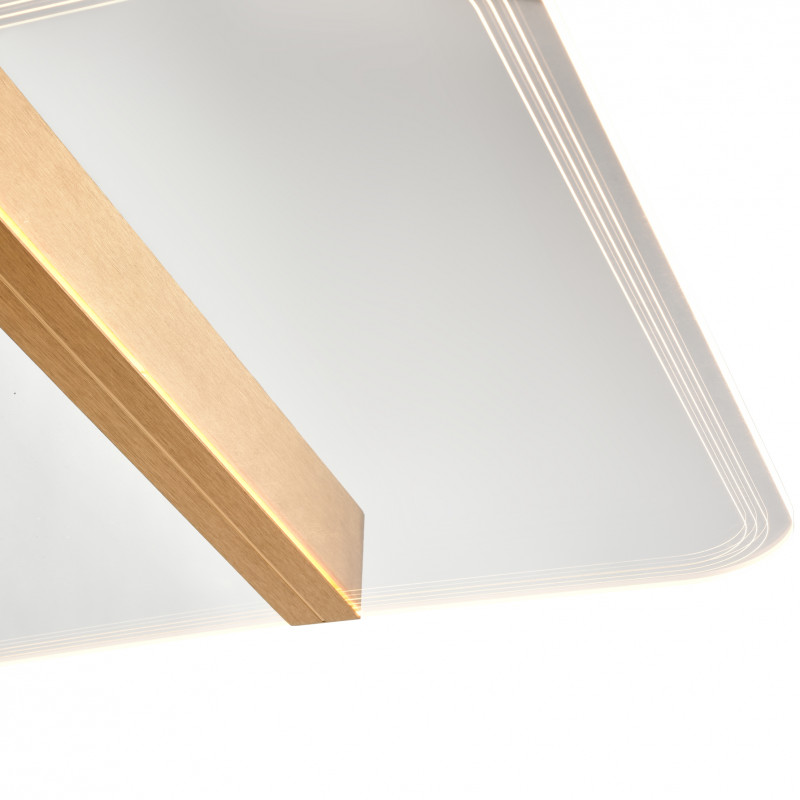 Потолочный светильник 52*52*7 см, 1*LED золото Vele Luce Futuro VL7224L21