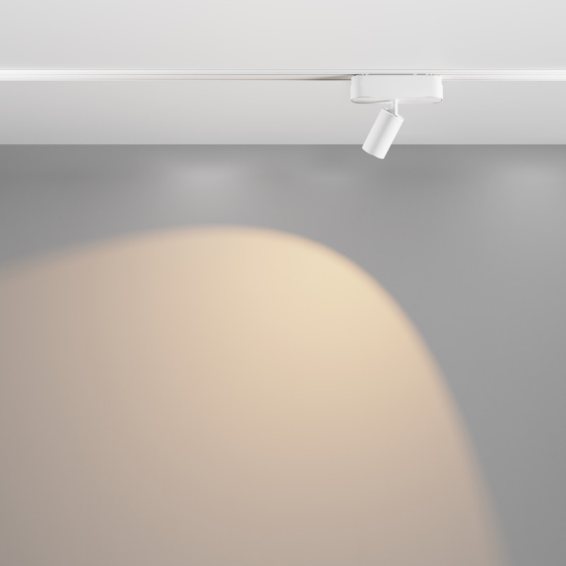 Трековый светильник 3,1*11,5*9,7 см, LED 5W, 3000К, Белый Maytoni Focus LED TR103-1-5W3K-M-W