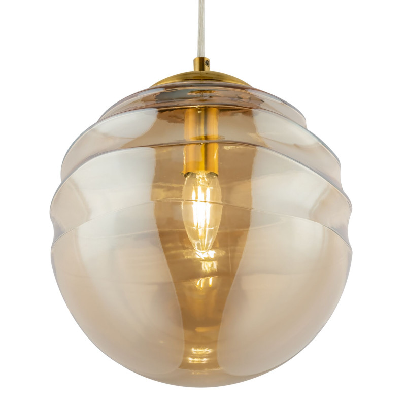 Светильник подвесной Maytoni Vinare P074PL-01BS, диаметр 25 см, латунь