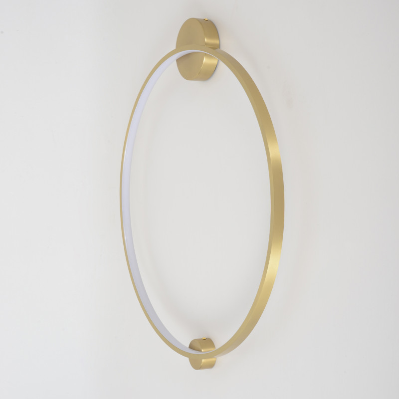Настенный светильник 60 см, 26W, 3000-6000K, Crystal Lux REAL AP26W LED BRASS, латунь