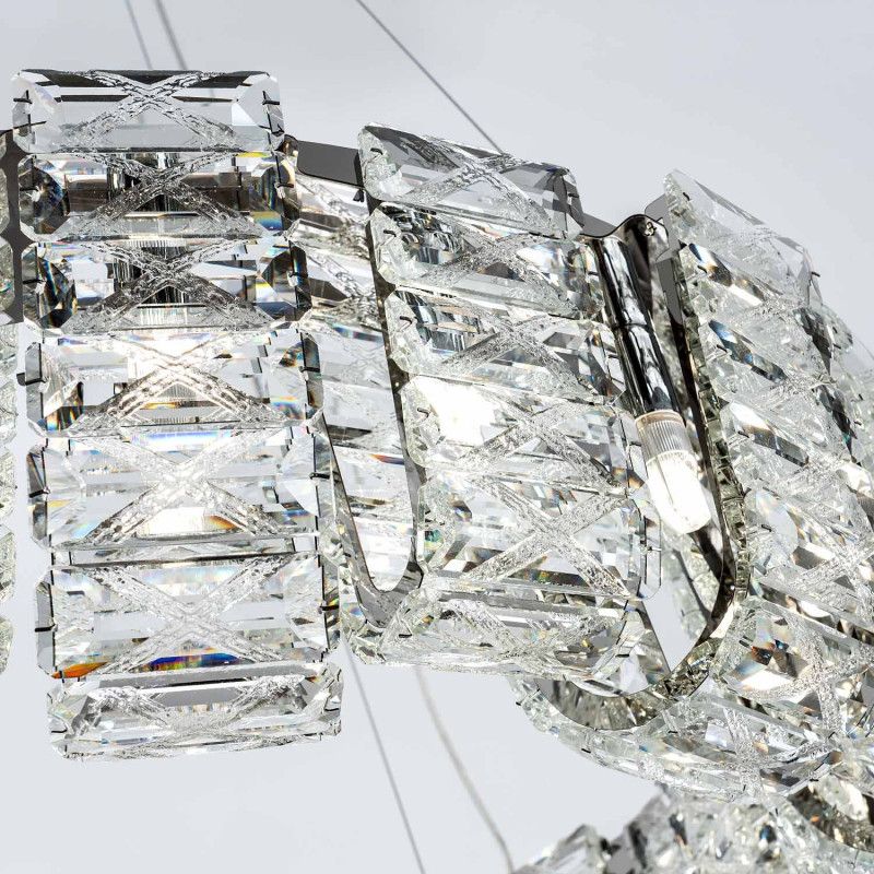 Подвесная люстра 80*50/120 см, 24xG9 MODELUX ML.755.24 CR хром