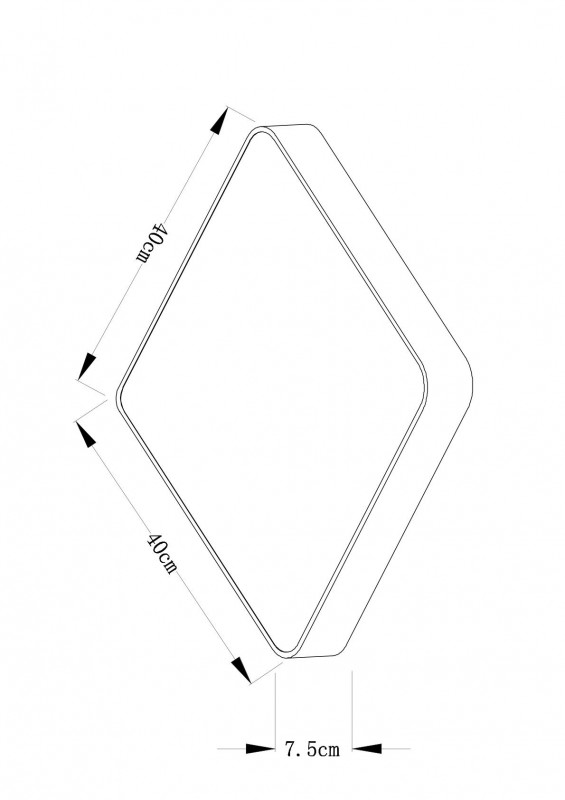 Светильник 40 см Arte lamp Cosmopolitan A7210PL-3WH белый