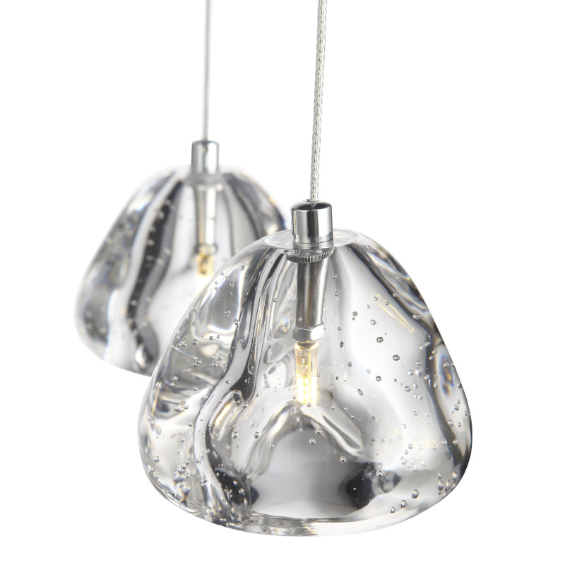Каскадная люстра 30*200 см, LED, 3W,  3000К, ST-Luce WATERFALL SL6017.101.03 хром