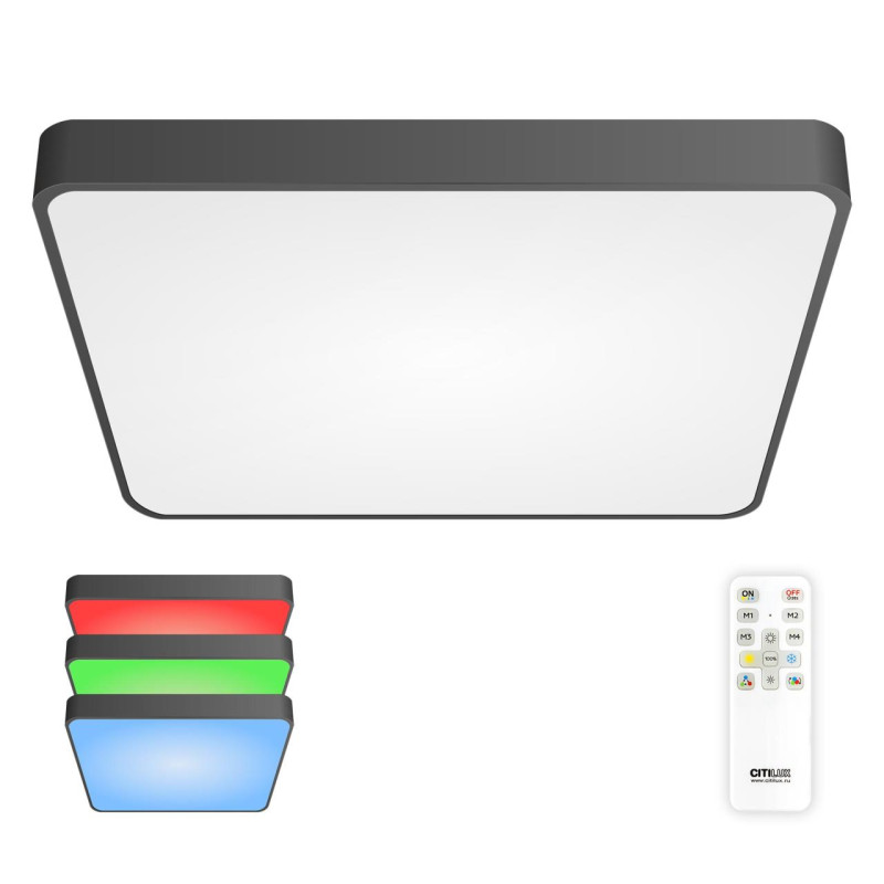 Cветильник 60 см, 105W, 3000-5500K, Citilux Купер CL724K105G1 RGB, черный