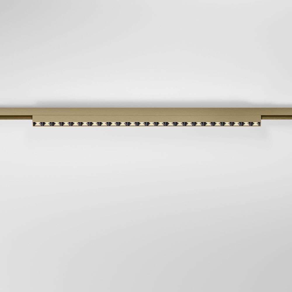 Трековый светильник магнитный 46*2*3 см, LED, 20W, 3000K, Elektrostandard Line Magnetic 85529/01, латунь