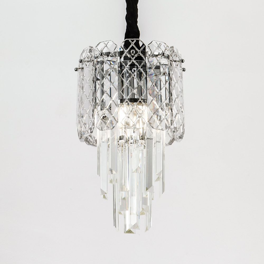 Подвесная люстра 22*22*100 см, Е14 3x40W, , Хром MODELUX ML.20210.3 CR