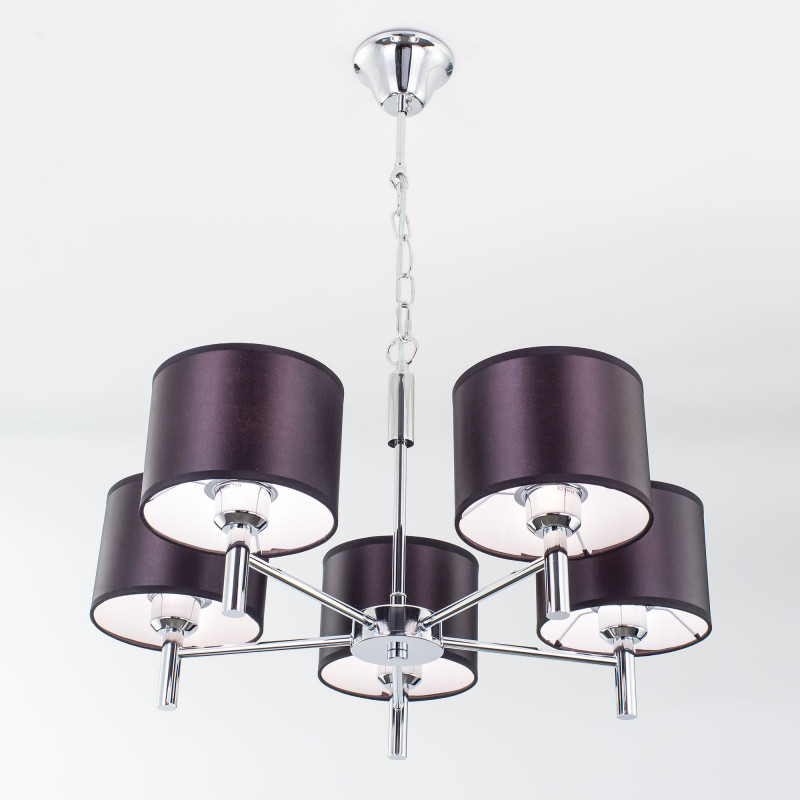 Подвесная люстра Citilux Аврора CL463151 хром/черный, диаметр 60 см