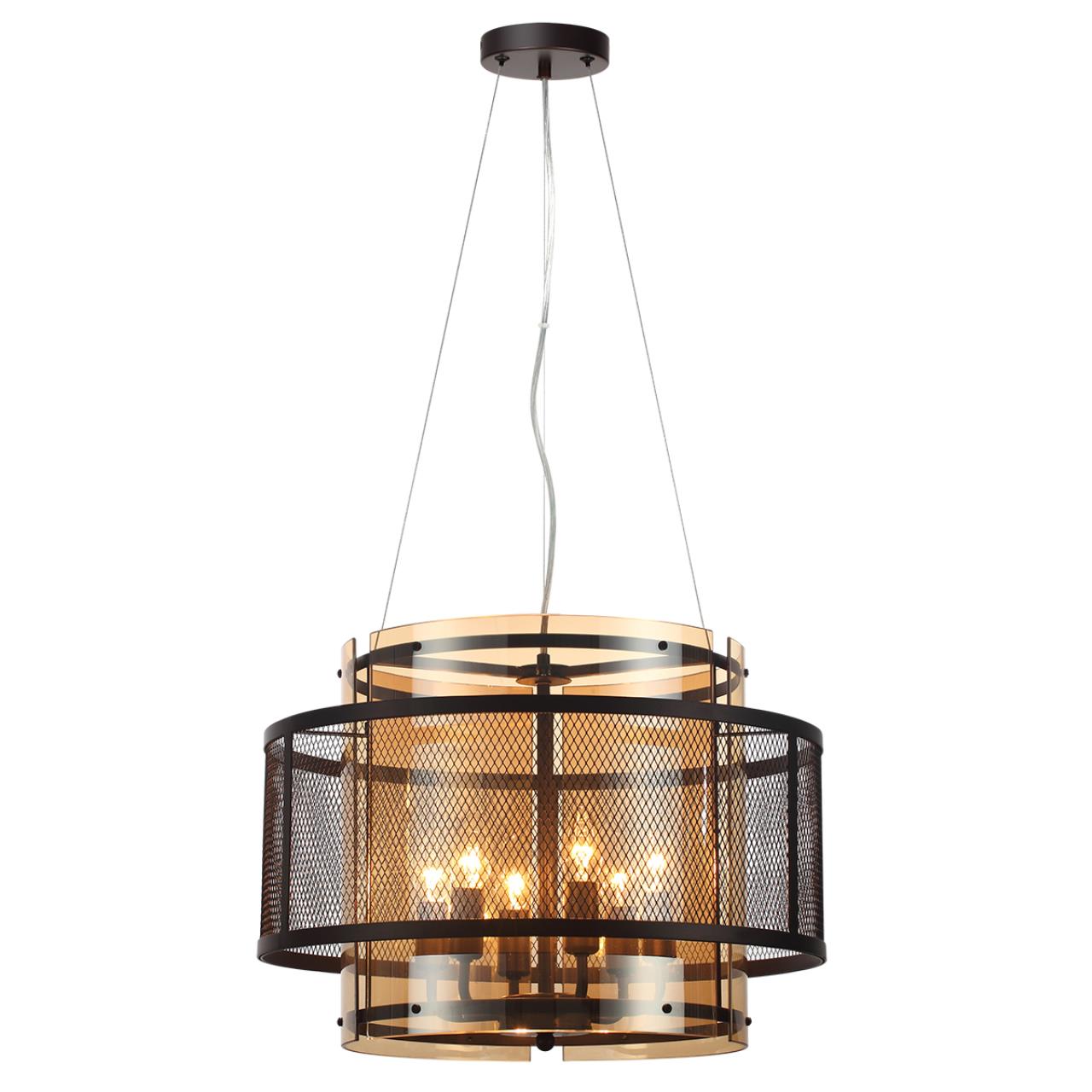 Люстра подвесная 50*188 см, 6*E14 Lumion Zarina 8007/6 черный, золотой