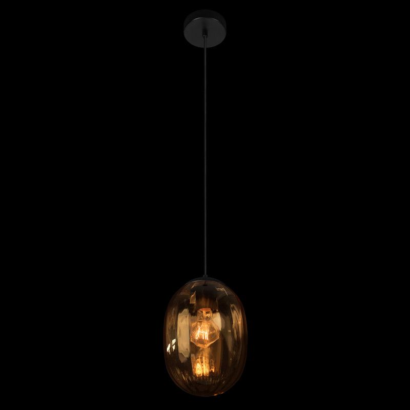 Подвесной светильник *18*-27,5 см, 1*E27*40W, LOFT IT Bubble 10427 Amber, черный