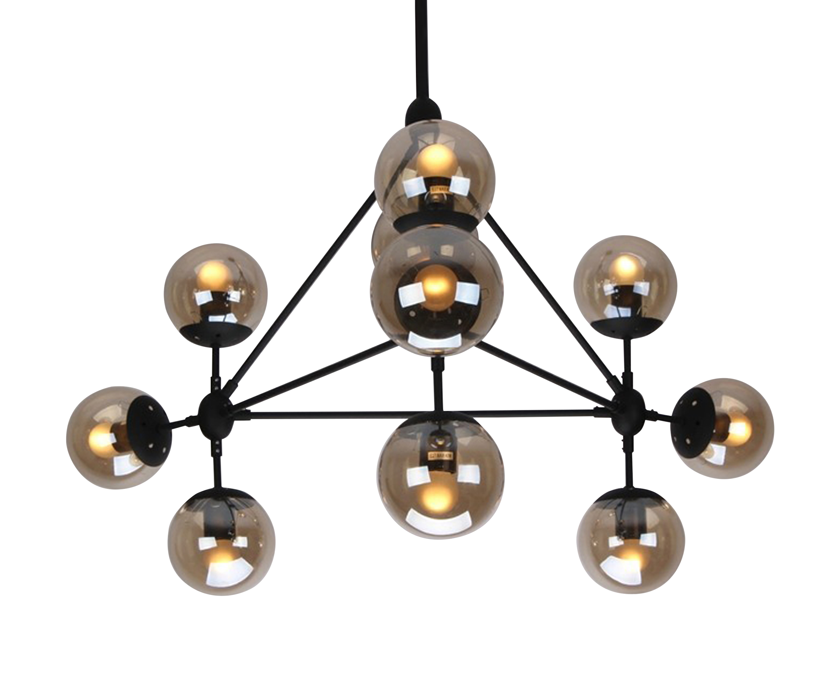 Люстра Kink Light МОДИ 07535-10,19 черный, диаметр 110 см