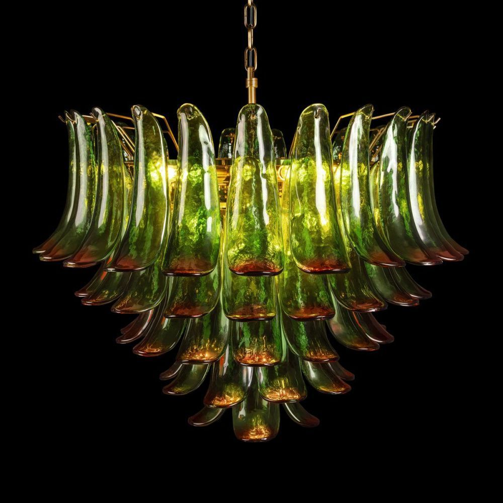Подвесная люстра 80 см, Loft IT Lilou 10600/800 Green red, бронза