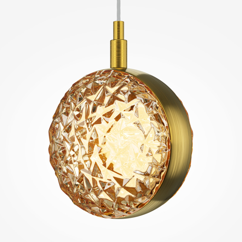 Подвесной светильник 14*13*318 см, LED, 3000К, Maytoni Mind MOD299PL-L10BS3K латунный