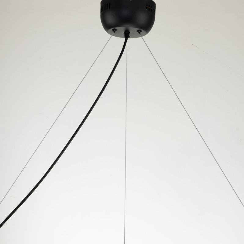 Подвесная люстра Favourite Light point 2997-9P, D850*H290/1220, каркас светильника сочетает два цвета - золотая гальваника и черный, поворотный плафон, лампу GU10 можно менять