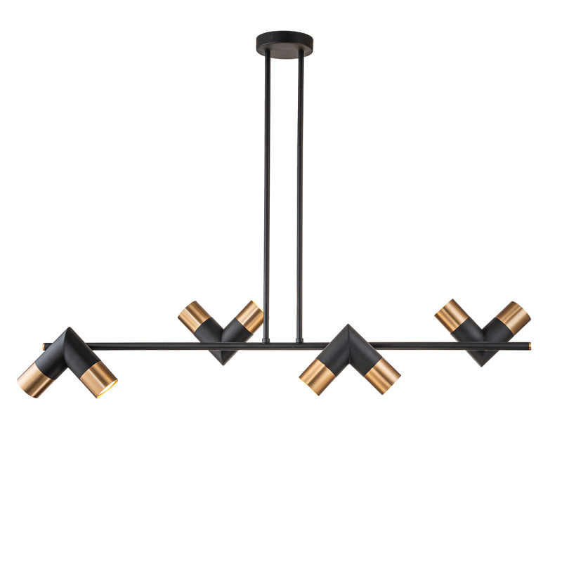 Подвесной светильник 25,5*102*114 см, 8*GU10*35W, Indigo Modern V000453, черный, 11036/8R Black