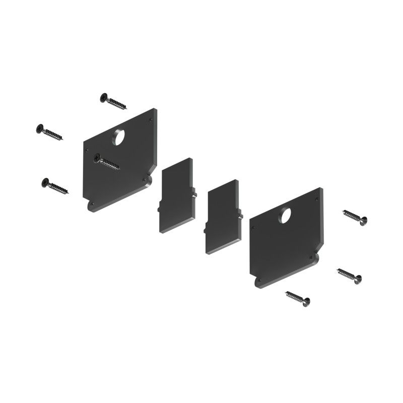 Заглушка *6,2*5,1 см, Denkirs SMART SLIM ONE | СМАРТ СЛИМ УАН TR2450-BK, черный