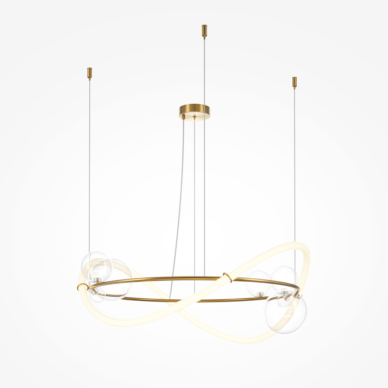 Светильник 80 см, 53W, 3000K, Maytoni Oasis MOD289PL-L53BS3K, латунь