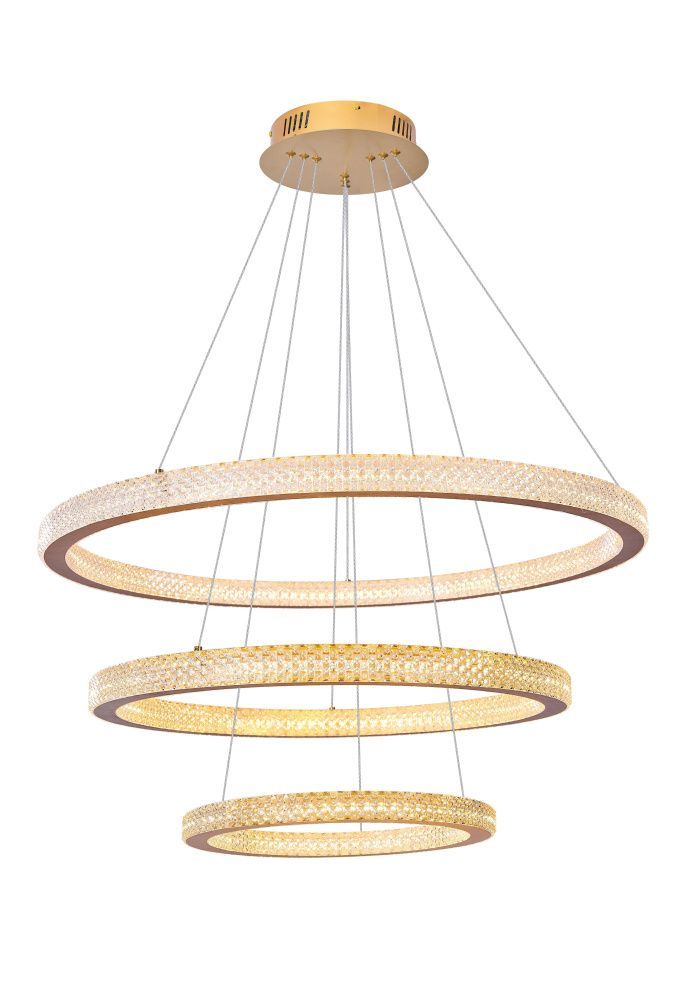 Люстра Ø400 (600) (800), мм, 90W 4000K, PAINT GOLD(Золото) NewRgy 2105-DW-4+6+8 PAINT GOLD