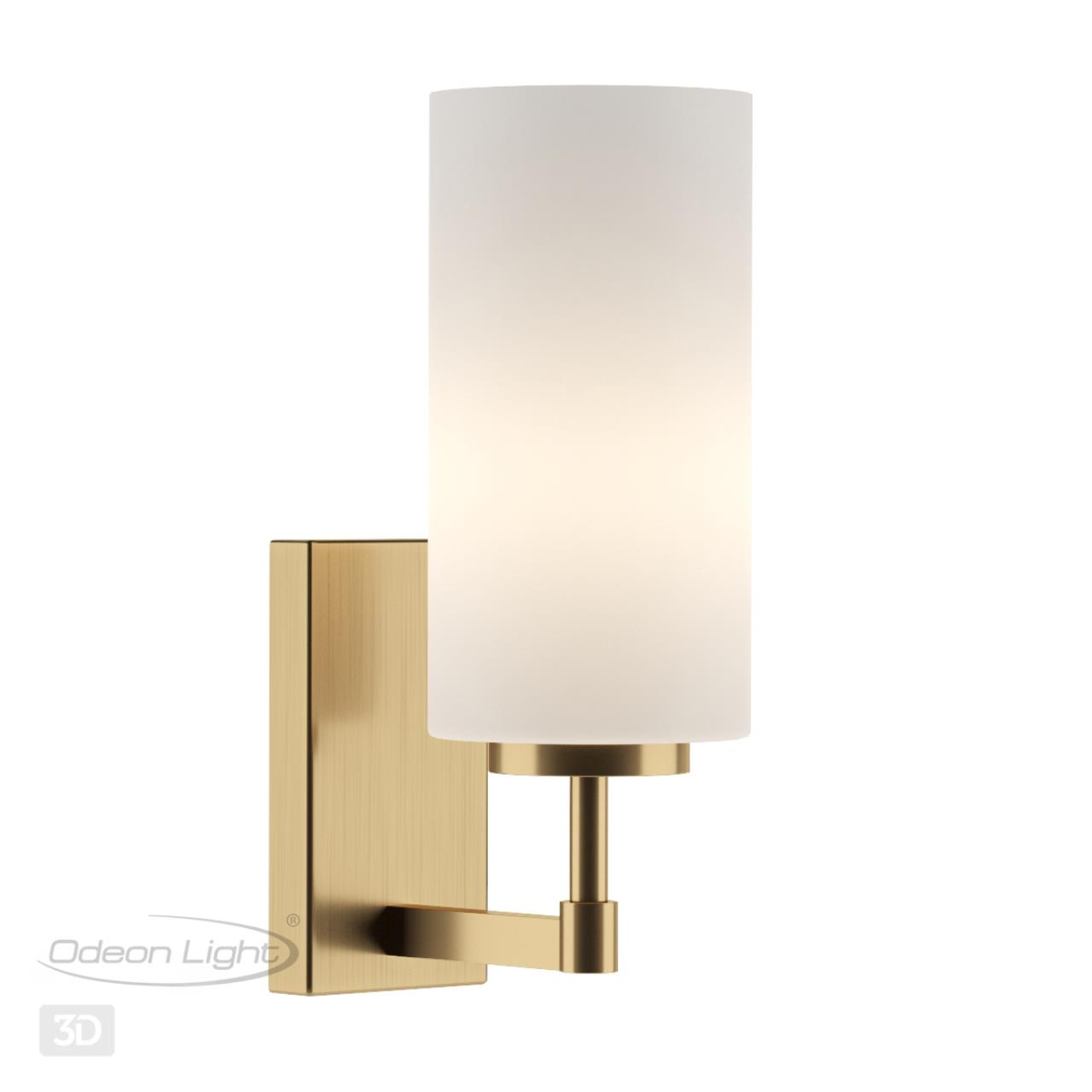 Светильник 28 см, Odeon Light HALL KASALI 4990/1W, матовое золото
