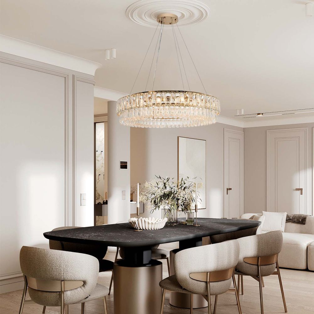 Люстра 80 см, 14*Е14*40W, 30 м2 Modelux  ML.7039.800 GD, Золото