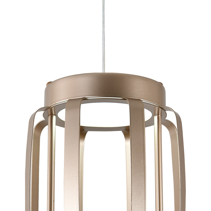 Подвесной светильник 15*15*150 см, LED, 24W, 3000К-6000K, Indigo CAPSULA V000154L золотой, 14027/2P Gold