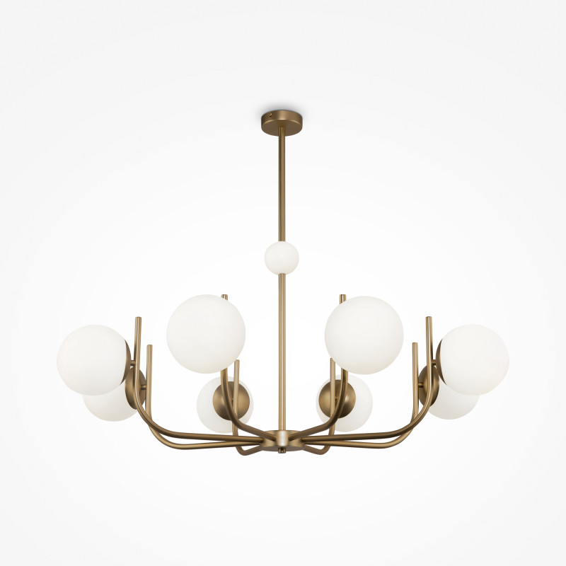 Люстра на штанге Maytoni Rendez-vous MOD109PL-08BS, диаметр 103 см, латунь