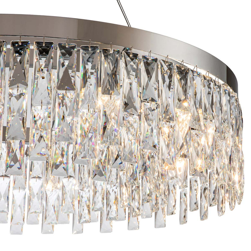 Подвесной светильник 800*800*255/1255 мм, 12*E14 хром Indigo Anna V000386, 12029/12P Chrome