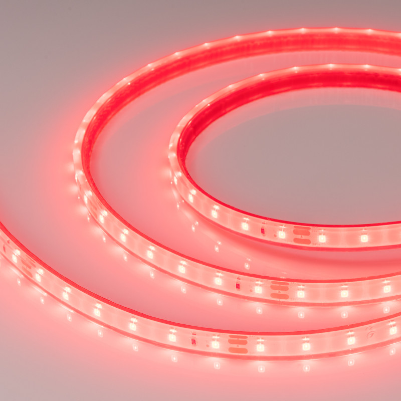 Лента герметичная RTW-PFS-A60-11mm 24V Red (4.8 W/m, IP68, 2835, 5m), Arlight 034182. Цена указана за 5 метров. Продается кратно 5 метрам.