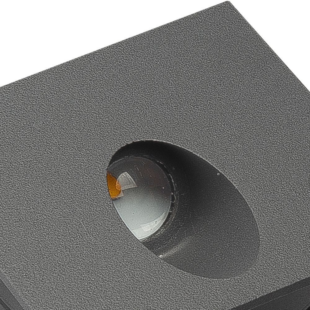 Уличный светильник 8*8*8,5-8,5 см, вр  см, *LED*3W, 3000K, Mantra Aspen MAN7024, чёрный