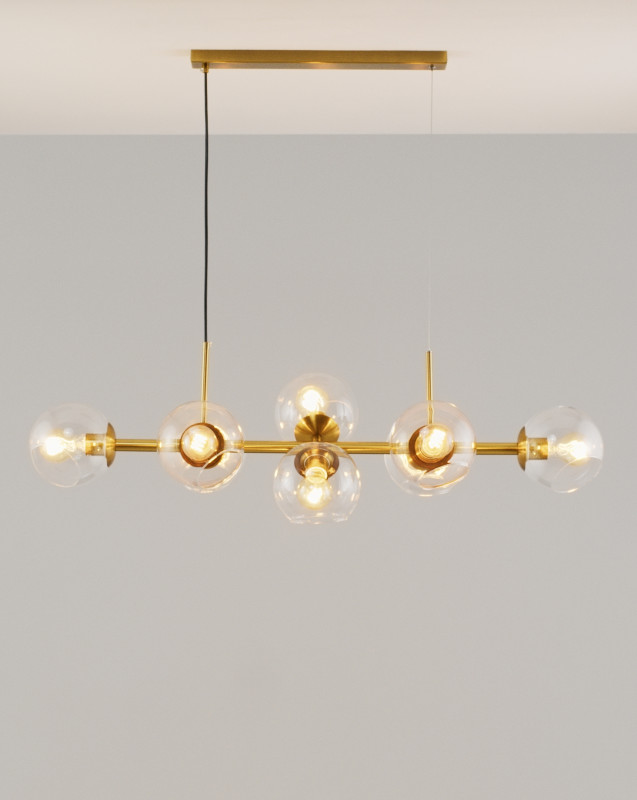 Подвесная люстра 110*100*110 см, E27 480 W, Moderli Long V2170-P Латунь