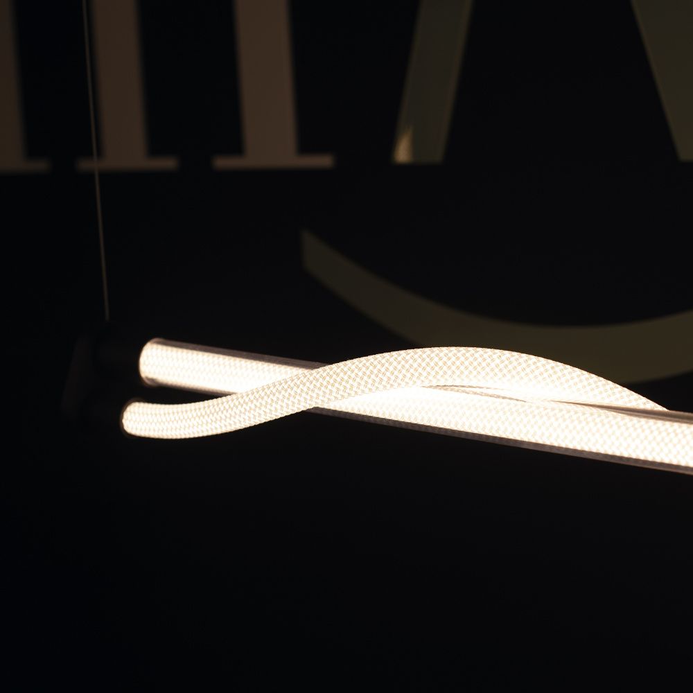 Подвесной светильник 146,5*8*60-238 см, *LED*38W, 3000K, Mantra Fugaz MAN8952, золотой