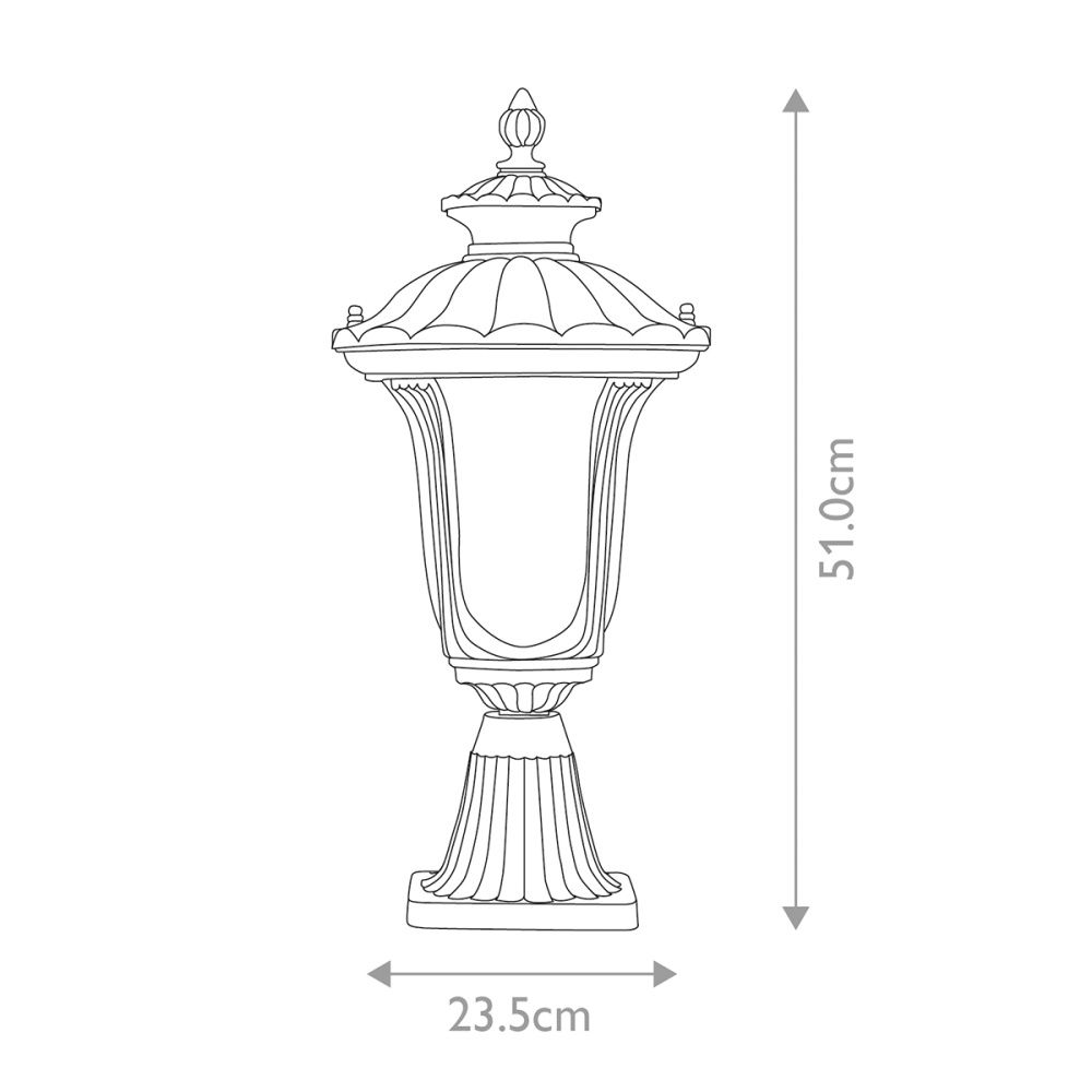 Фонарь-пьедестал Elstead Lighting, Арт. CC3-S-BK