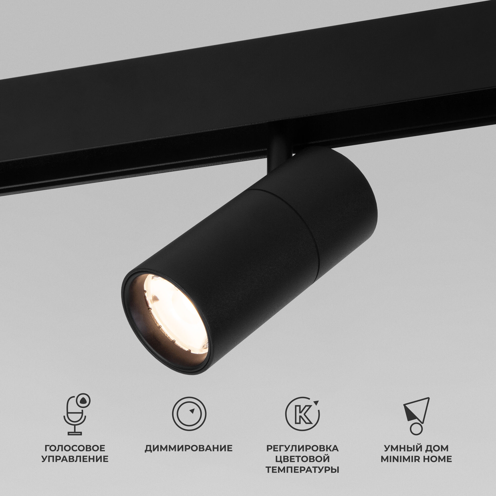 Трековый светильник LED 6W, 2700~6500 К, 14,8*5*17,5 см, черный, Elektrostandard Slim Magnetic 85074/01